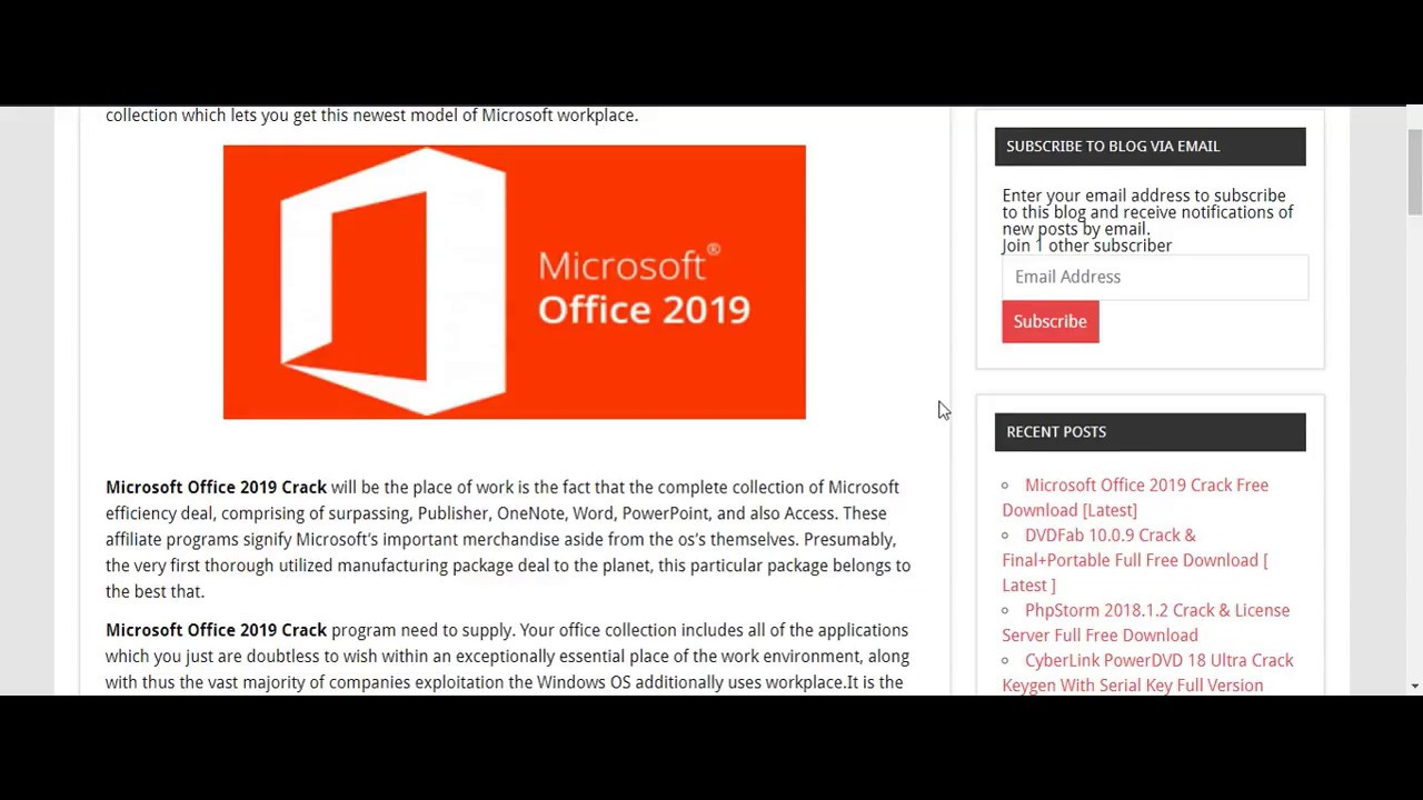 how to crack office 2019